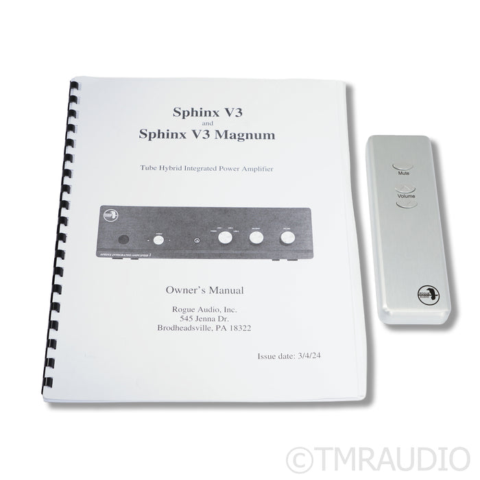 Rogue Audio Sphinx v3 Magnum Hybrid Integrated Amplifier; MM/MC Phono