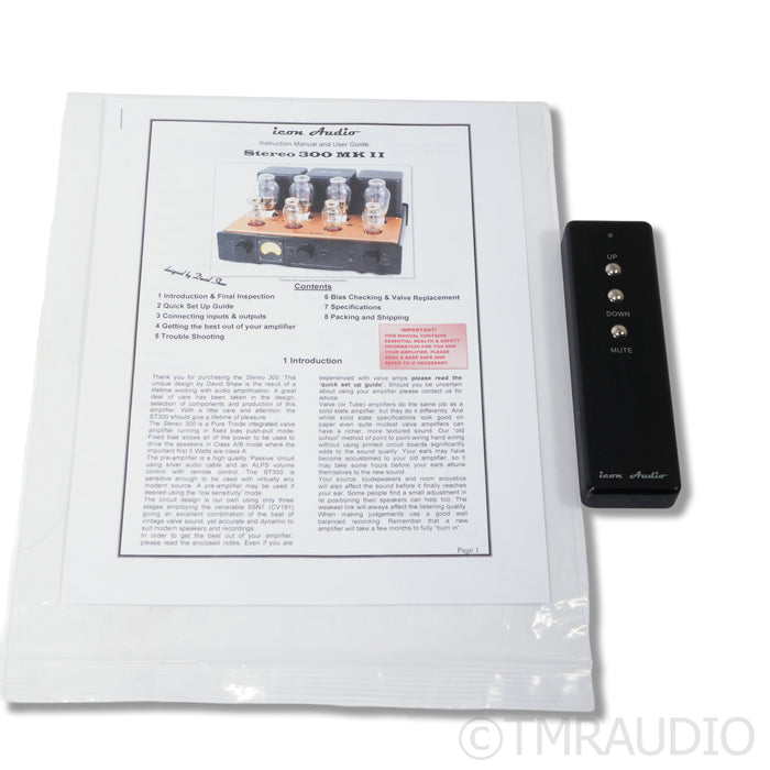 Icon Audio Stereo 300 MkII Tube Integrated Amplifier