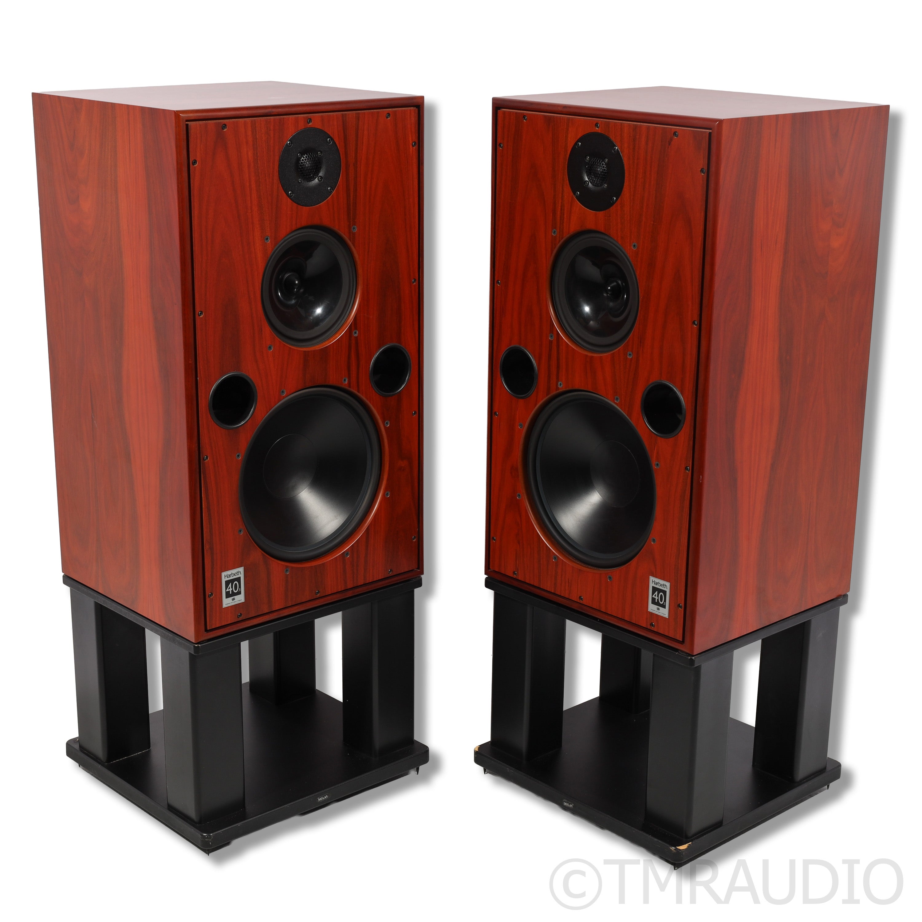 Harbeth Monitor 40.1 Bookshelf Speakers; Stands — The Music Room