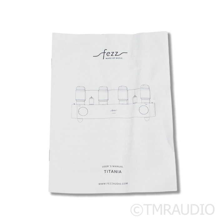 Fezz Audio Evo Titania KT88 Integrated Amplifier; Black Ice