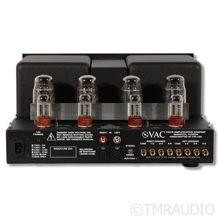 VAC Signature 200 IQ Stereo/Mono Tube Power Amplifier