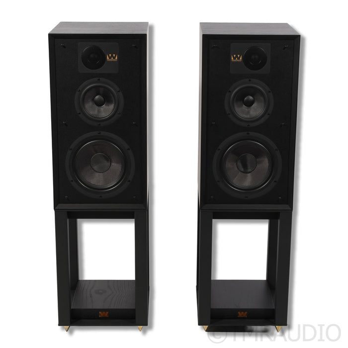 Wharfedale Linton 85th Anniversary Bookshelf Speakers; Stands