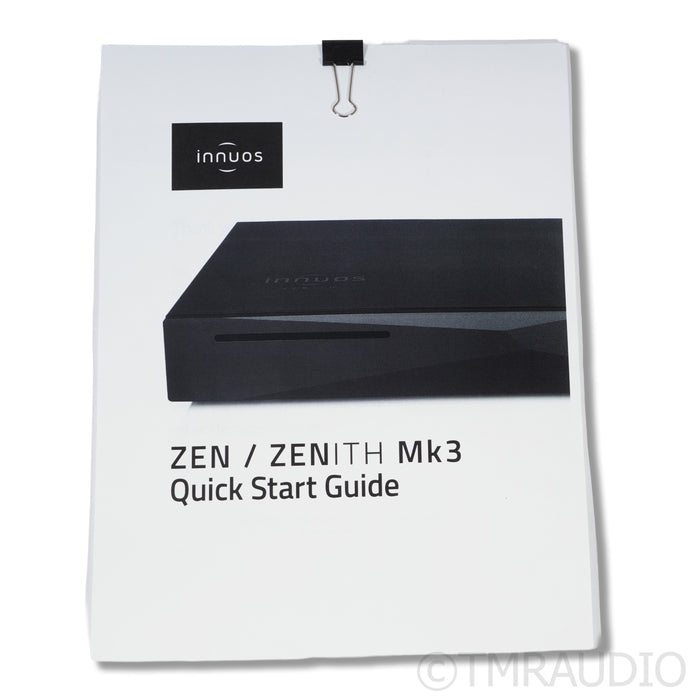 Innuos ZEN MK3 Server / Streamer; 2TB