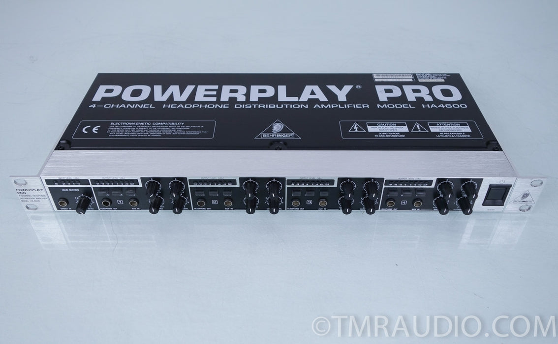 Behringer Powerplay Pro HA4600 4-Channel Headphone Distribution Amplifier