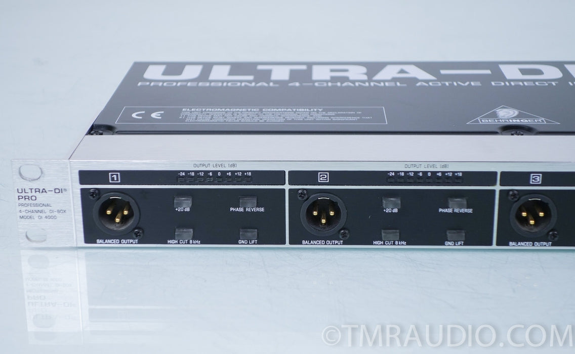 Behringer Ultra-DI Pro DI4000 Professional 4 Channel Active Direct Injection Box