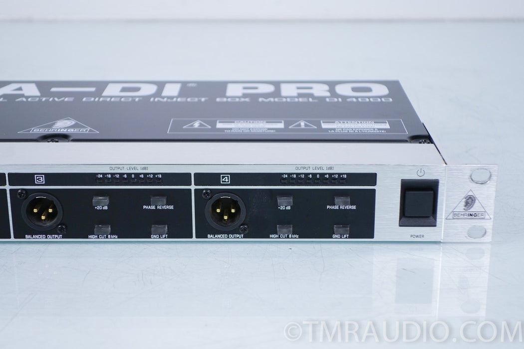 Behringer Ultra-DI Pro DI4000 Professional 4 Channel Active Direct Injection Box