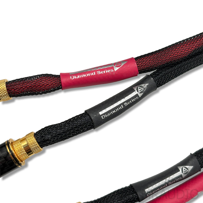 WyWires Diamond Series Speaker Cables; 2m