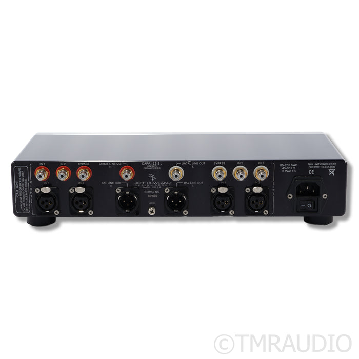 Jeff Rowland Design Capri S2-SC Preamplifier; MM/MC Phono