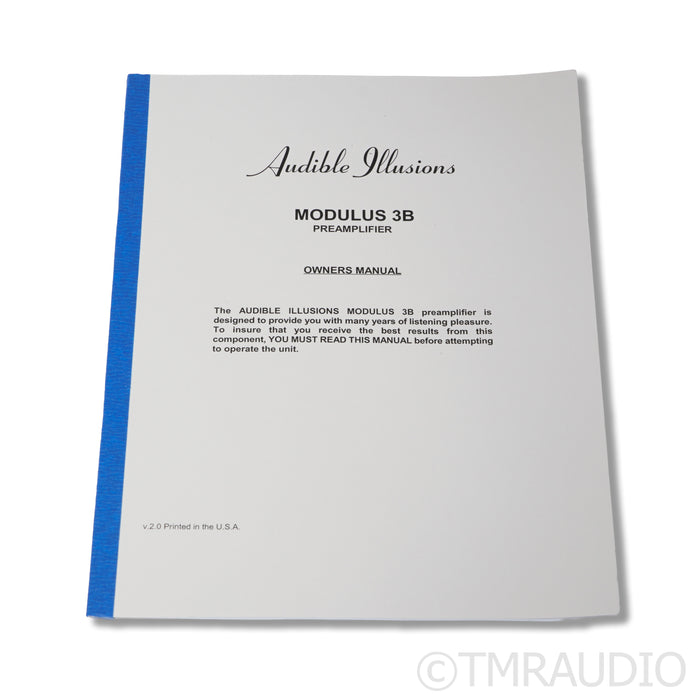 Audible Illusions Modulus 3B Tube Preamplifier