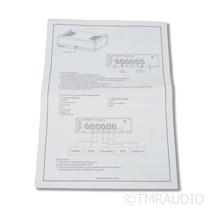 Ediscreation Silent Switch OCXO II Network Switch; Version Extreme