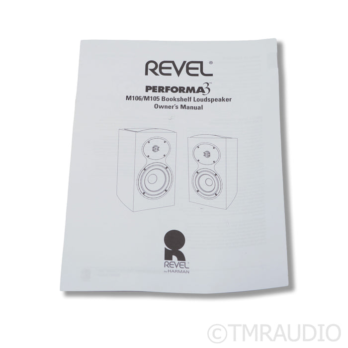Revel Performa3 M106 Bookshelf Speakers