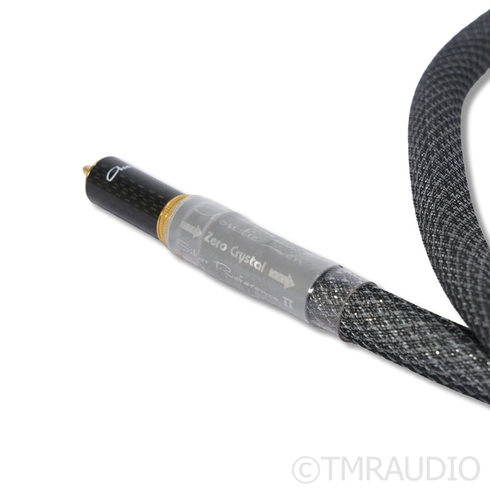 Acoustic Zen Zero Crystal Silver Reference II RCA Cables; 4ft