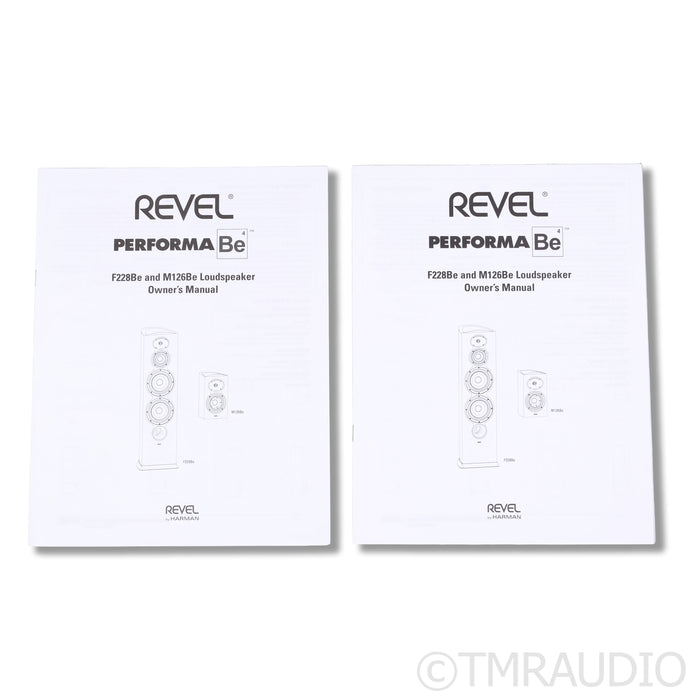 Revel Performa M126Be Bookshelf Speakers; Stands