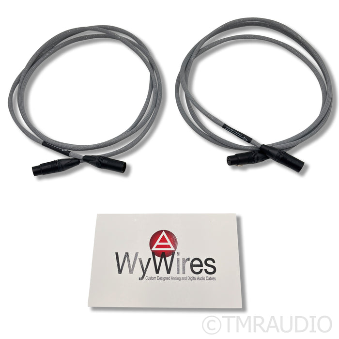 WyWires Silver Series XLR Cables; 8ft