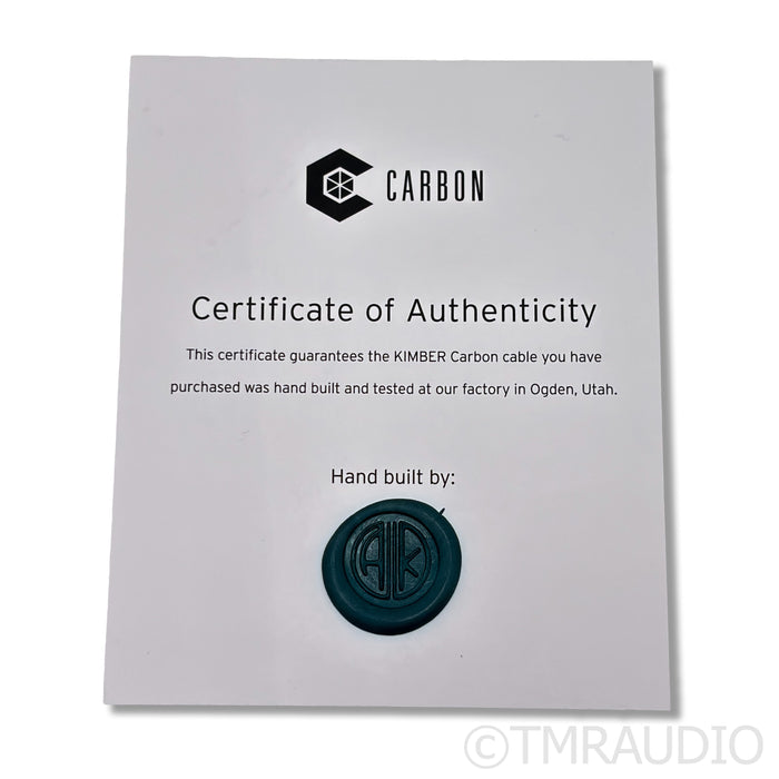 Kimber Kable Carbon Series XLR Cables; 1.5m