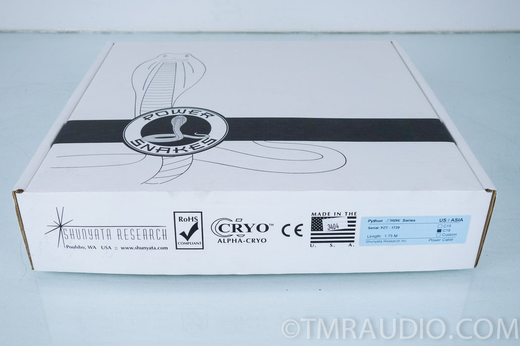 Shunyata Research Python Zitron 1.75 Meter 20amp in Box (demo)