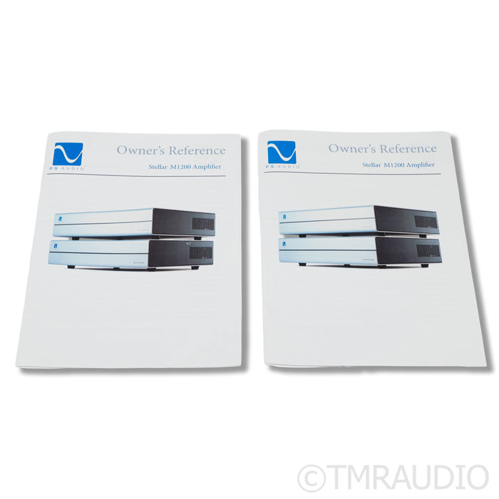 PS Audio Stellar M1200 Hybrid Monoblock Power Amplifiers