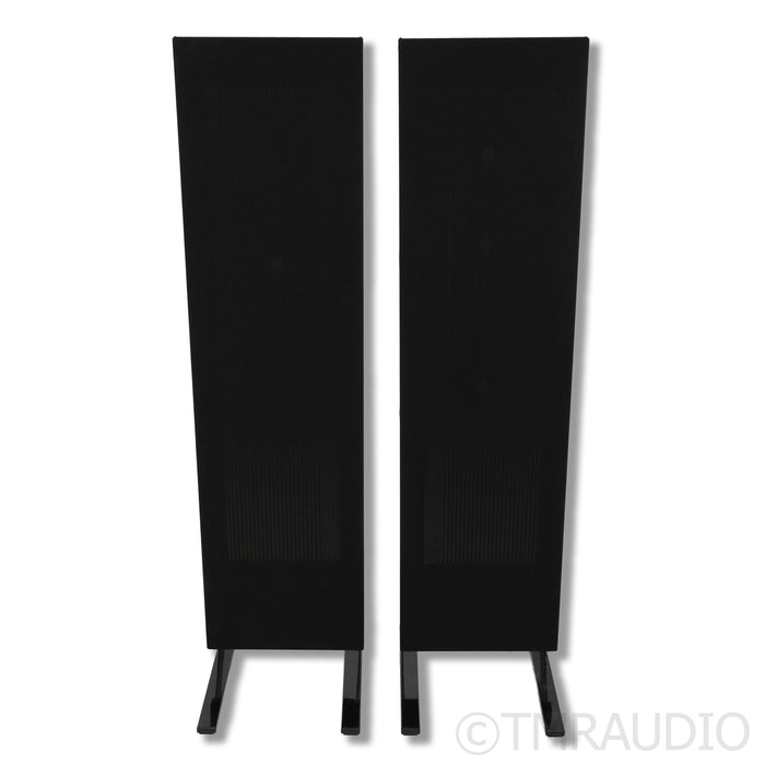 Magnepan LRS+ Floorstanding Speakers; Magna Risers Airborne Legs; Black