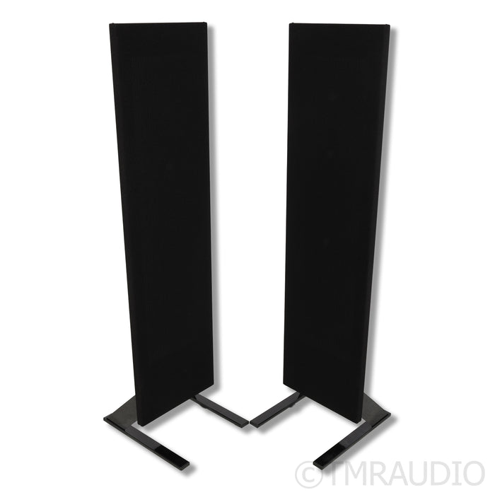 Magnepan LRS+ Floorstanding Speakers; Magna Risers Airborne Legs; Black