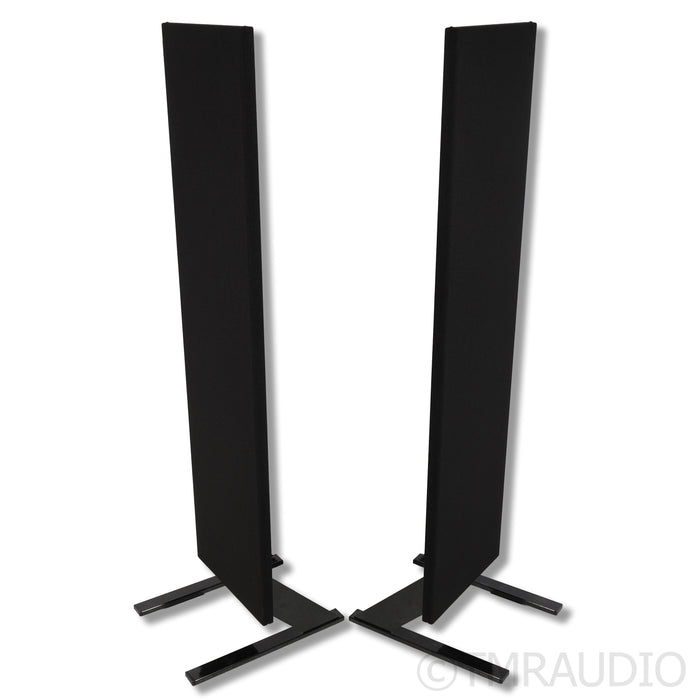 Magnepan LRS+ Floorstanding Speakers; Magna Risers Airborne Legs; Black