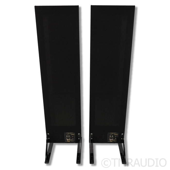 Magnepan LRS+ Floorstanding Speakers; Magna Risers Airborne Legs; Black