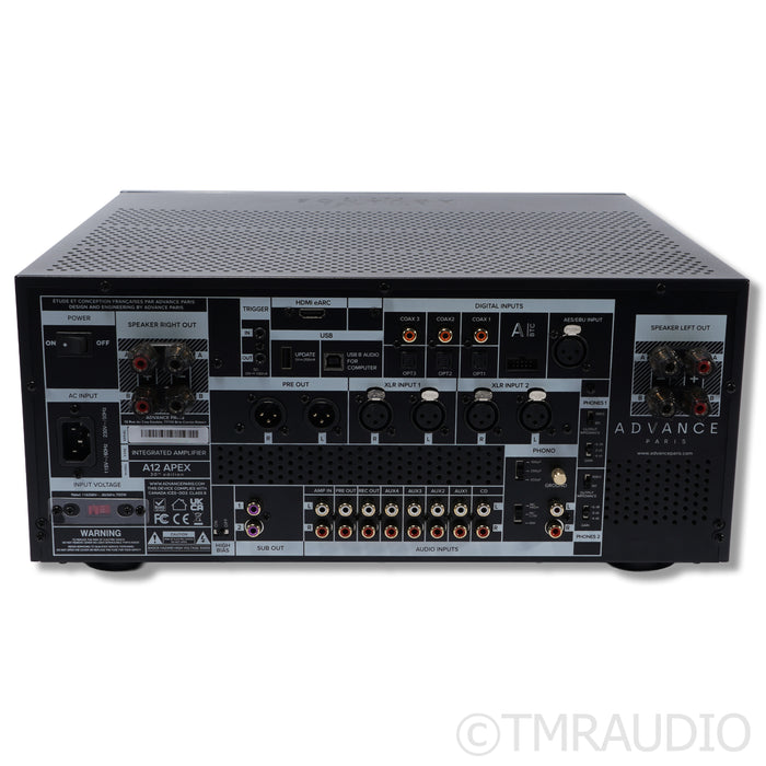 Advance Paris A12 Apex Integrated Amplifier; Built-In DAC; MM/MC Phono