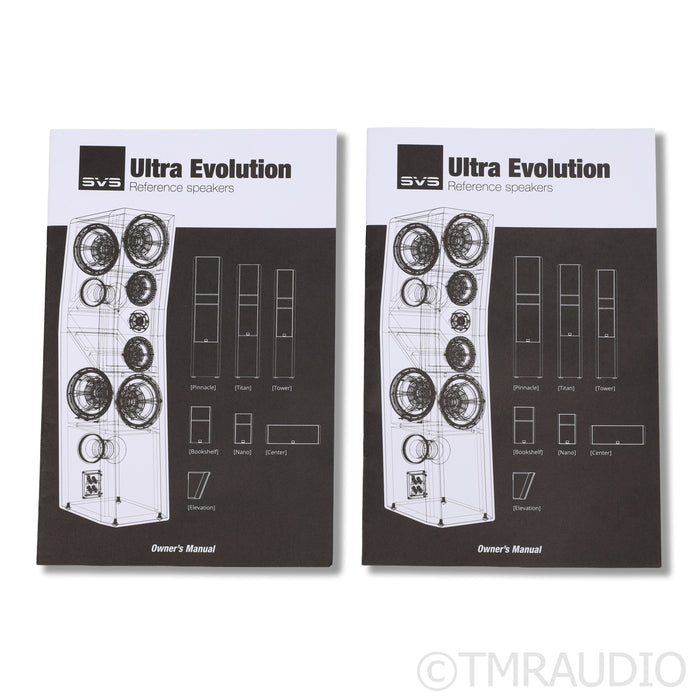 SVS Ultra Evolution Pinnacle Floorstanding Speakers; GAIA II Isolation Feet