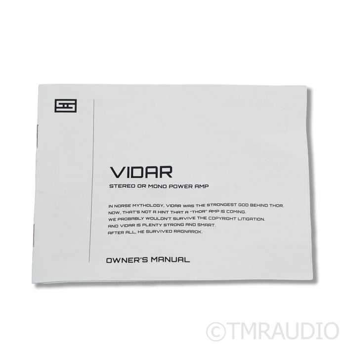 Schiit Audio Vidar 1 Power Amplifier