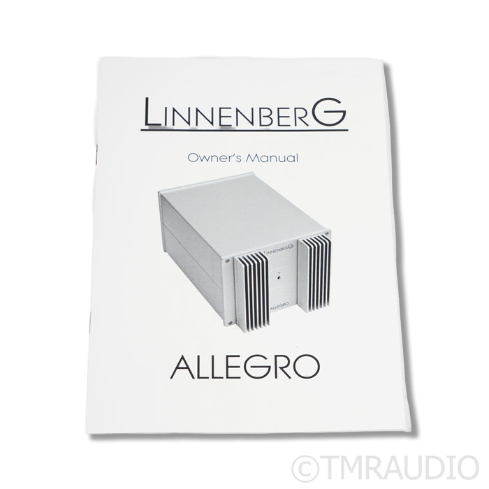 LinnenberG Audio Allegro Monoblock Power Amplifiers