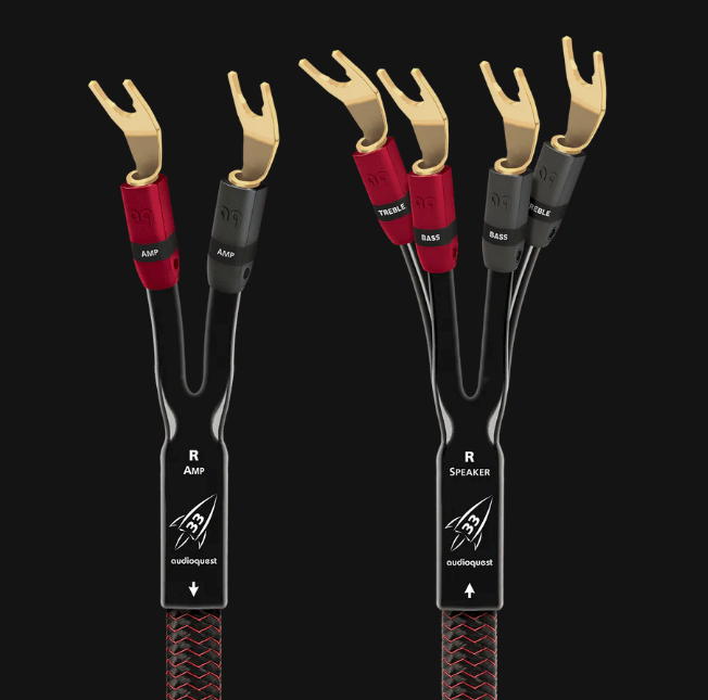 AudioQuest Rocket 33 Bi-Wire Speaker Cables; 3m (Mint)