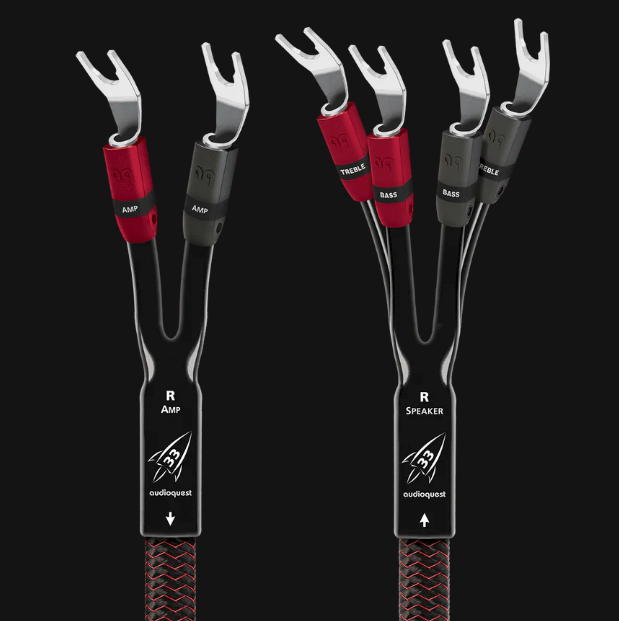 AudioQuest Rocket 33 Bi-Wire Speaker Cables; Bi-Wire; 3.6m