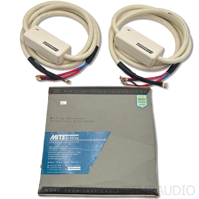 MIT MITerminator2 Bi-Wire Speaker Cables; 12ft