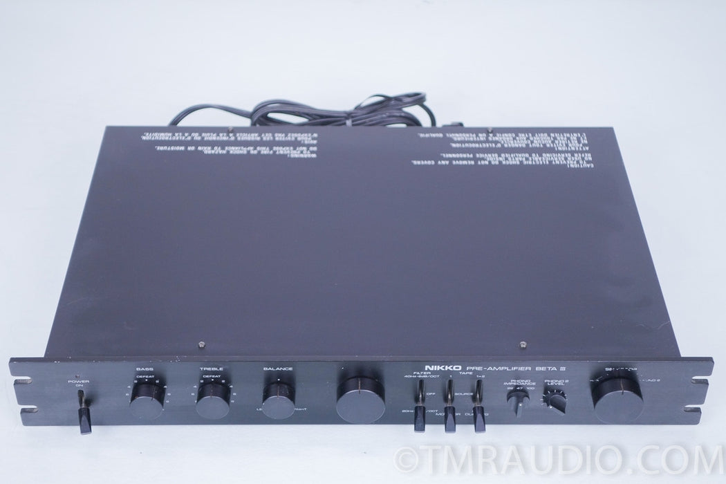 Nikko Beta iii Vintage Stereo Preamplifier / Preamp