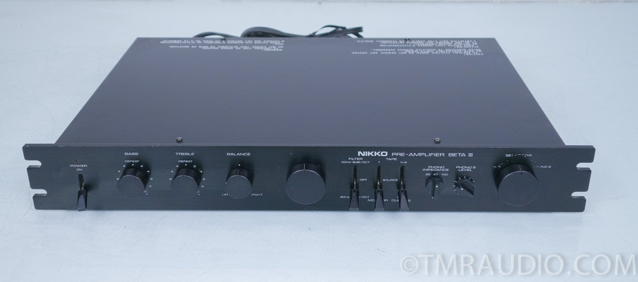 Nikko Beta iii Vintage Stereo Preamplifier / Preamp
