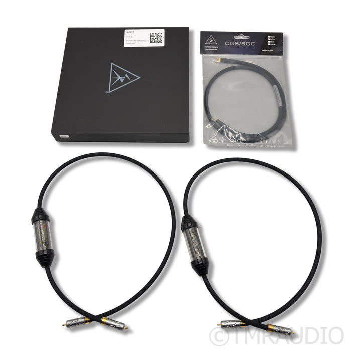 Shunyata Research Alpha V2 RCA Phono Cables; 1m; Ground Wire
