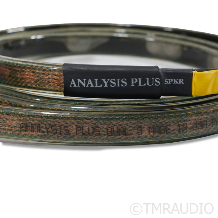 Analysis Plus Oval 9 Speaker Cables; 8ft