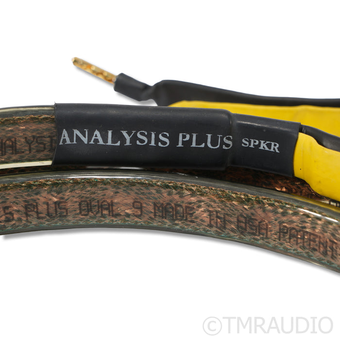 Analysis Plus Oval 9 Speaker Cables; 8ft