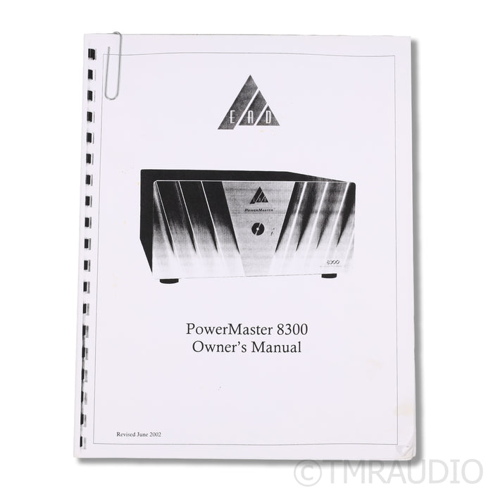 Enlightened Audio Designs Powermaster 8300 8-Channel Power Amplifier