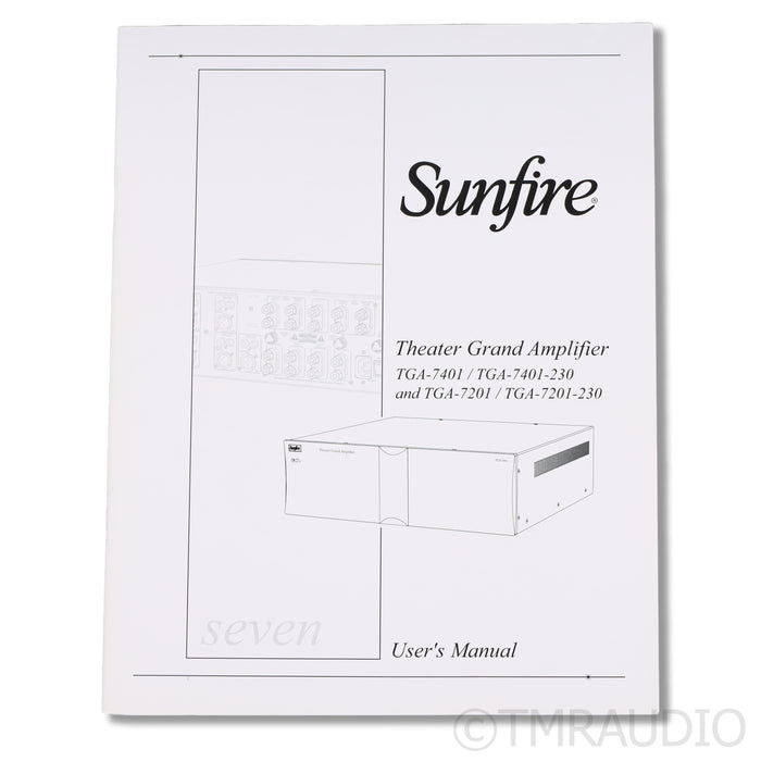 Sunfire TGA-7401 7-Channel Power Amplifier