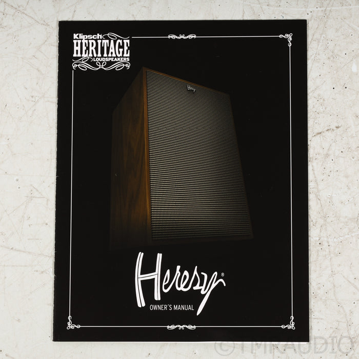 Klipsch Heresy IV Floorstanding Speakers