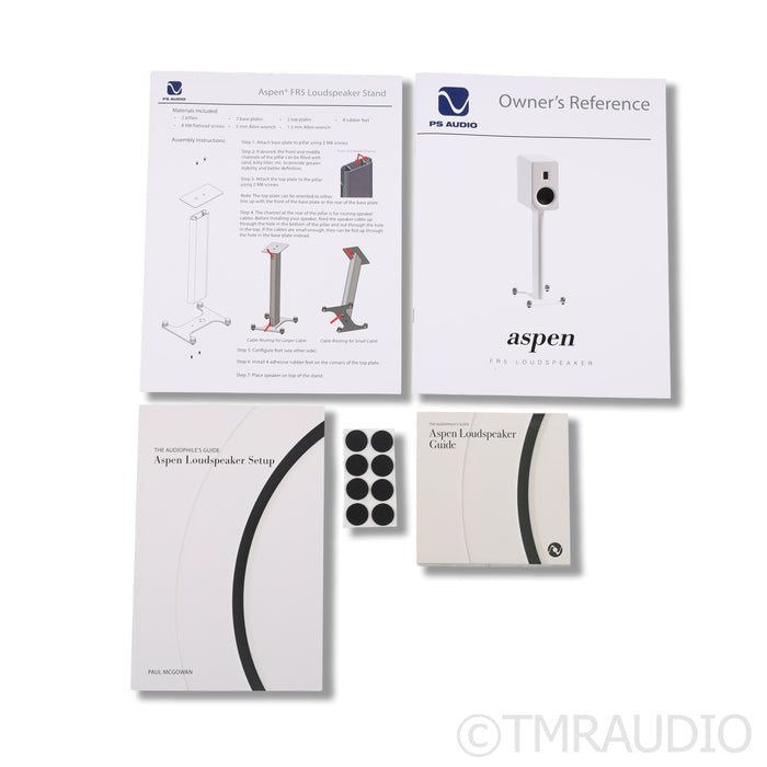 PS Audio Aspen FR5 Bookshelf Speakers; Stands