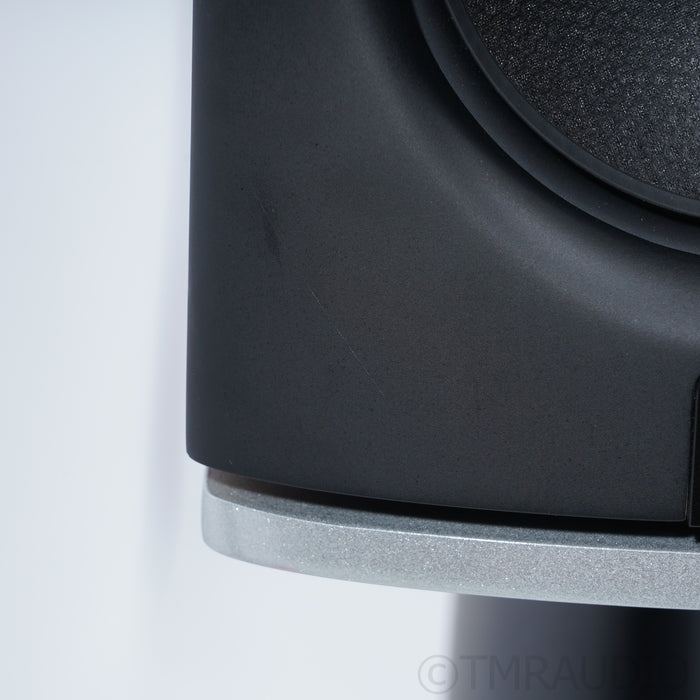Borresen 01 Silver Supreme Edition Bookshelf Speakers; Stands