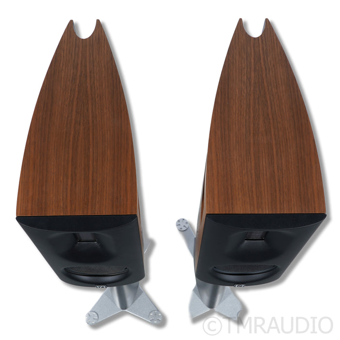 Borresen 01 Silver Supreme Edition Bookshelf Speakers; Stands