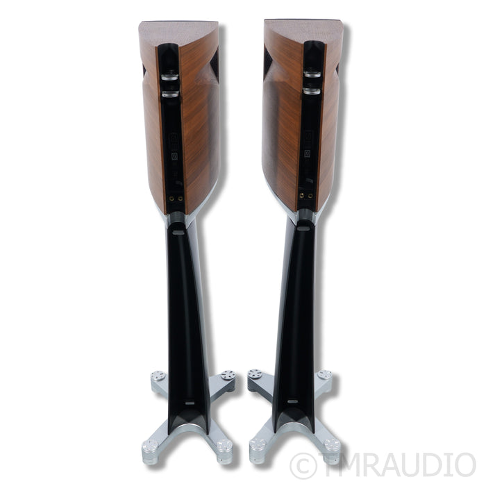 Borresen 01 Silver Supreme Edition Bookshelf Speakers; Stands