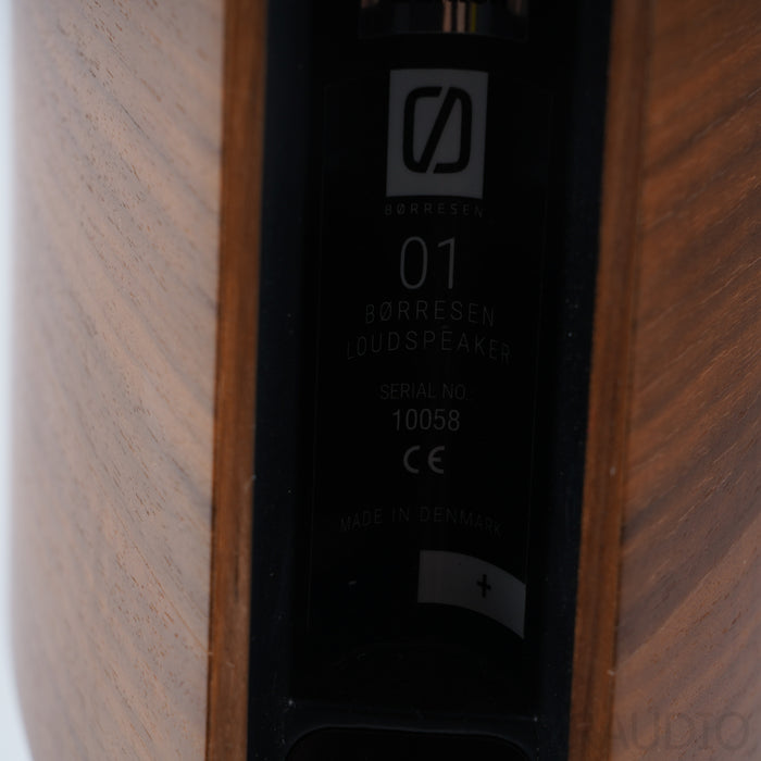Borresen 01 Silver Supreme Edition Bookshelf Speakers; Stands