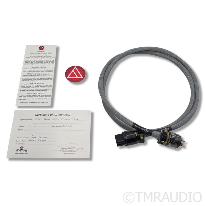 WyWires Juice II Silver Series 20A Power Cable; 6ft