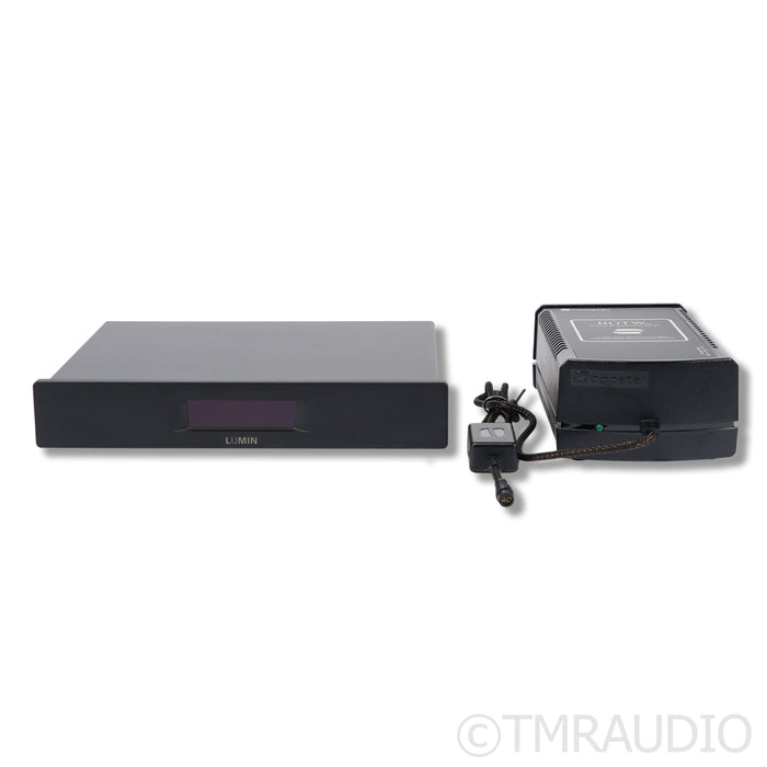 Lumin U2 Mini Streaming Transport; Sbooster BOTW MKII Power Supply