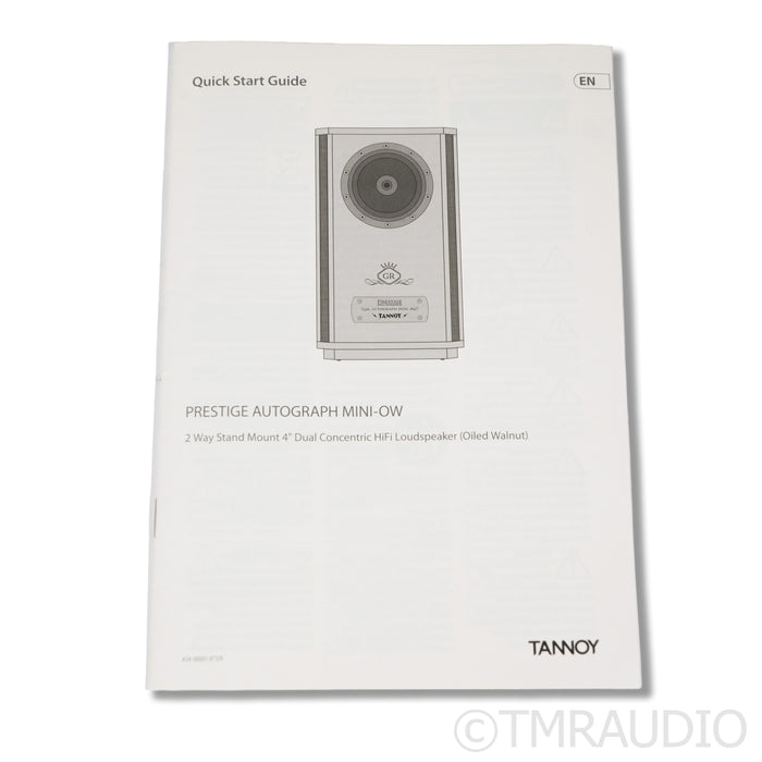 Tannoy Prestige Autograph Mini Bookshelf Speakers