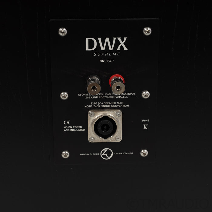 Zu Audio DWX Bookshelf Speakers; Supreme Upgrade