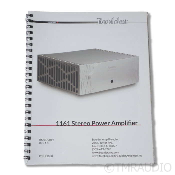Boulder 1161 Power Amplifier (Sealed w/ 5 Year Warranty)